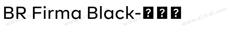 BR Firma Black字体转换